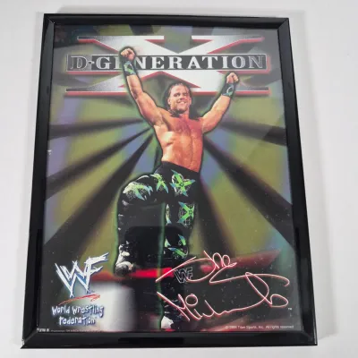 LOT 191Z: Vintage WWF Collection-Chris Jericho Autographs, Raw Magazines, Big Show Action Figure & More