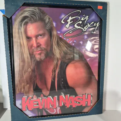 LOT 190Z: WWF Kevin Nash/NWO Collection with Signed Unworn T-shirt with COA