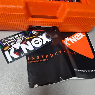 LOT 36B: Vintage K'NEX Building Block Set in Carrying Case
