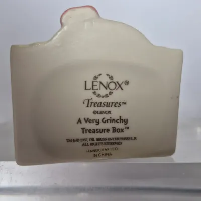 LOT 52B: Lenox Treasures "A Very Grinchy Treasure Box"