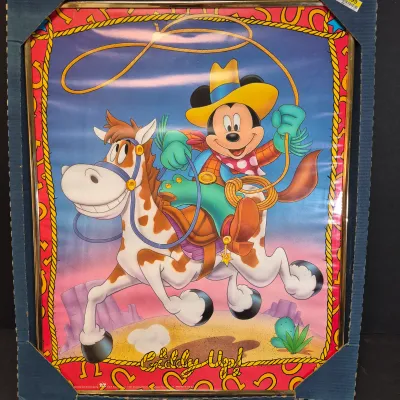 LOT 31B: Set of Four Disney/Mickey Framed Posters