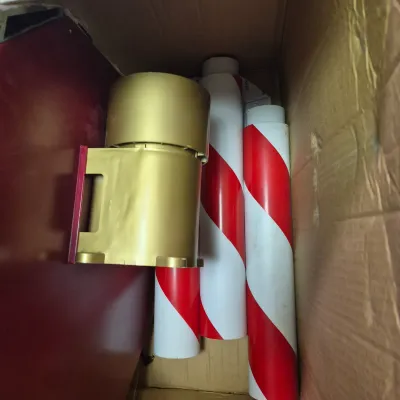 LOT 7B: "Santa Stop Here" 5-Ft Fiber Optic Sign & Mickey Holiday Animation