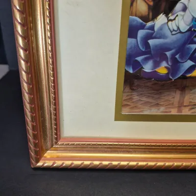 LOT 30B: Mickey and Friends Ballroom 3D Shadowbox Art & "Happiest Celebration on Earth" Special Edition Print with COA
