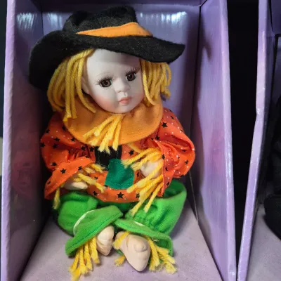 LOT 182B: Collection of Halloween Costume Porcelain Dolls
