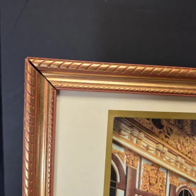 LOT 30B: Mickey and Friends Ballroom 3D Shadowbox Art & "Happiest Celebration on Earth" Special Edition Print with COA