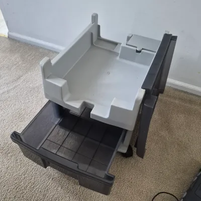 LOT 197Z: Nintendo 64 Console, Controllers, Rumble Packs, Memory Cards in Rolling Storage Cart