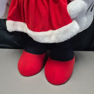 LOT 188B: Plush Mickey & Minnie Christmas Porch Greeters