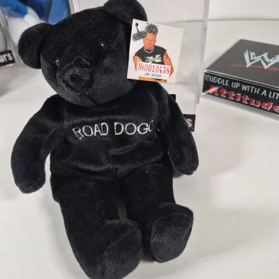 LOT 193Z: Collection of WWF Attitude Bears-Al Snow, Mankind, Mr. McMahon & More