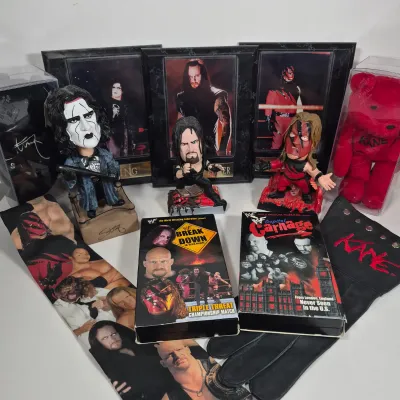 LOT 195Z: WWF Collection with Kane, Undertaker, Sting & More