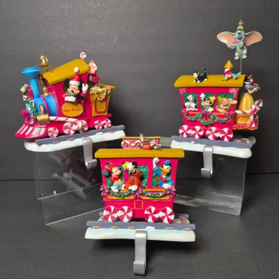 LOT 54B: Disney Musical Train Stocking Holder Set-Never Used