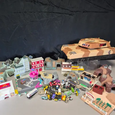 LOT 186B: Huge Collection of Vintage Micro Machines Cars & Playsets
