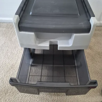 LOT 197Z: Nintendo 64 Console, Controllers, Rumble Packs, Memory Cards in Rolling Storage Cart