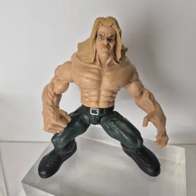 LOT 46B: Vintage 1998-99 WWF Maximum Sweat Action Figures