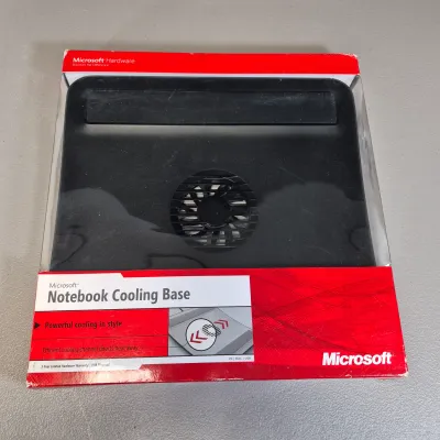 LOT 58B: Never Used-Optimus Pro50MX Headphones, Microsoft Cooling Base, Logitech Cordless Mouse, Large Print Keyboard