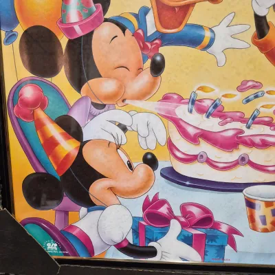 LOT 31B: Set of Four Disney/Mickey Framed Posters
