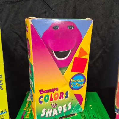 LOT 29B: Collection of Children's Educational VHS Tapes-Barney, Sesame Street, Sing Along Songs & More