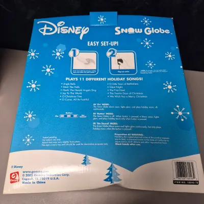 LOT 42B: Golf Mickey Holiday Animation, Animated Snowglobe (NIB) & Mickey Tree Topper (NIB)