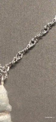 Sale Photo Thumbnail #80: 925 Sterling Silver Color Bracelet Jewelry Heavy Thick Cuban Link Chain
size: 7.5" with serpentine chain....unbranded
> earrings are sterling marked  Kravets