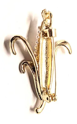 **NEW ARRIVAL** "PEARLS-OF-CORN" CORN BROOCH (1¾" x 1") on a Gold Tone Setting