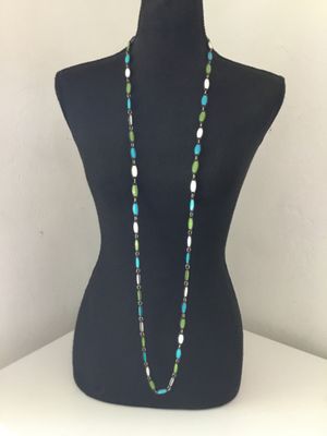 Vintage multicolor type plastic bead necklace