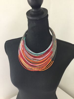 Cute, BoHo multicolored statement necklace