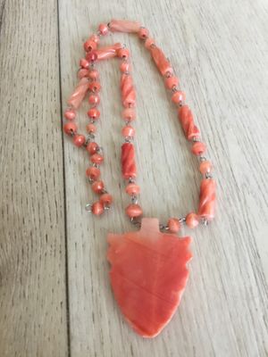 Beautiful, chunky, Mexican, onyx tiki face, BoHo necklace spiral beads