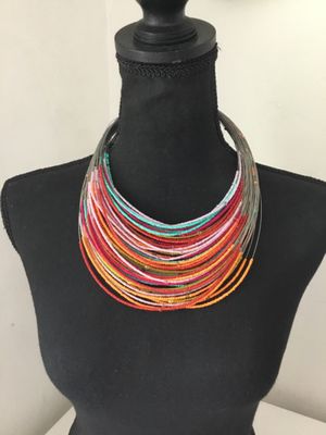 Cute, BoHo multicolored statement necklace