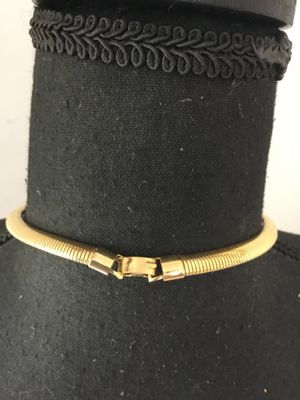 Vintage, gold tone, enamel statement, necklace