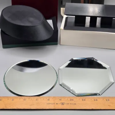 LOT 131: Swarovski Crystal Unicorn Display Stand, Collector's Display Base, and More