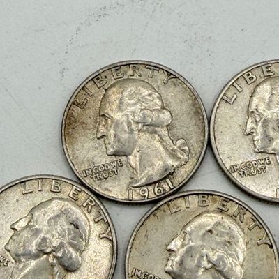 LOT 169: 1960s Silver Quarters (10) - 90% Silver