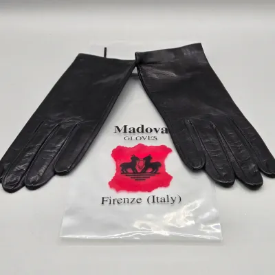 LOT 128: Two Silk Scarves Made in Italy in Original Packaging, Black Lacquer Trinket Box, Stratton Pill Box and Mirror Compact, and 4...