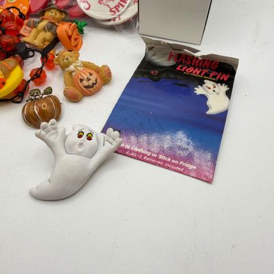 LOT 87: Collection of Holiday Pins, Earrings and More