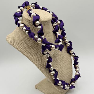 LOT 82: Isaac Mizrahi Live Earrings and Two Necklaces (18" and 40")