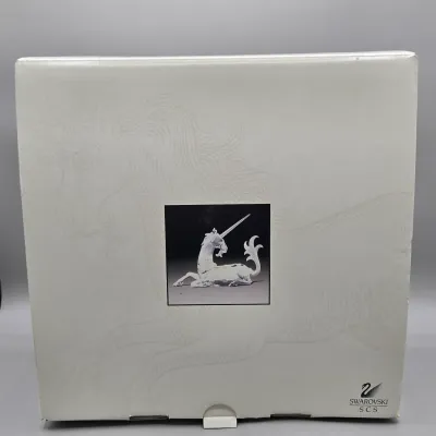 LOT 129: Retired Swarovski Austrian Crystal Unicorn Figurine w/ Box