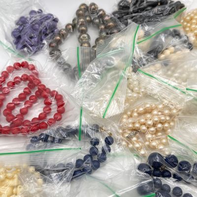 LOT 91: Big Lot of Beaded Necklaces and Craft / Repair Jewelry