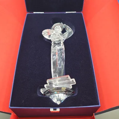 LOT 127: Swarovski Crystal Figurine "Antonio" from the "Magic of Dance" Trilogy Designed by Martin Zendron with...
