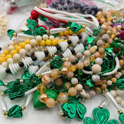 LOT 91: Big Lot of Beaded Necklaces and Craft / Repair Jewelry