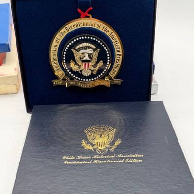 LOT 96: White House Commemorative Christmas Ornaments and More