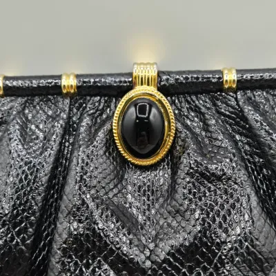 LOT 151: Vintage Ashneil Black Clutch Purse