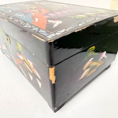LOT 164: Vintage Jewelry Boxes with Costume Jewelry Collection Plus Craft / Repair Items