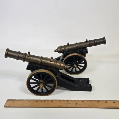 LOT 43: Pair of Vintage Decorative Miniature Cannons