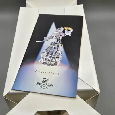 LOT 125: Swarovski SCS 2000 Masquerade Columbine with Stand/ Both with Original Boxes