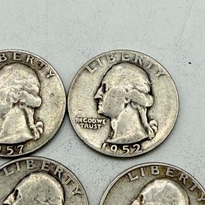 LOT 172: 1950s US Quarters (11) - 90% Silver