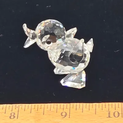 LOT 137: Vintage Retired Swarovski Crystal Blowfish, Seal, Miniature Drake, and Starfish Figurines