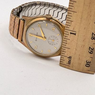 LOT 83: Working Vintage 1962 Bulova Senator Watch w/ 10K RGP Bezel in Original Case
