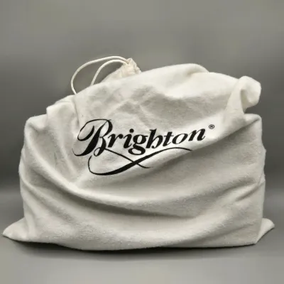 LOT 149: Brighton Black Pebbled Leather Fold-over Handbag