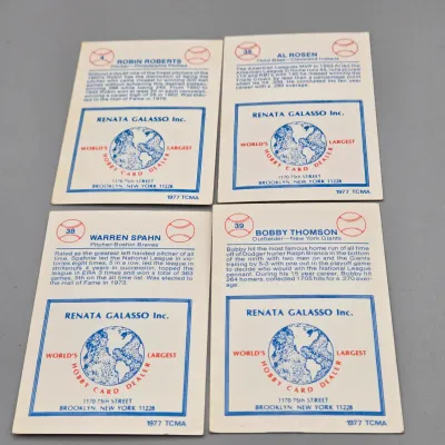 LOT 80: Collection of 1977 TCMA Renata Galasso Baseball Cards