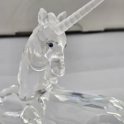 LOT 129: Retired Swarovski Austrian Crystal Unicorn Figurine w/ Box