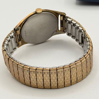 LOT 83: Working Vintage 1962 Bulova Senator Watch w/ 10K RGP Bezel in Original Case