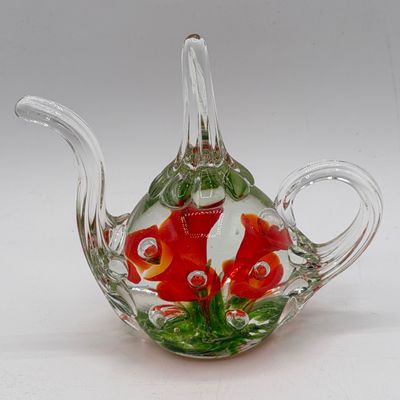 LOT 92: Four Paperweights -Joe St. Clair and More